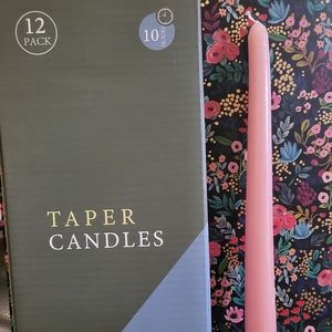 12 pk 10 inch pink Taper candles